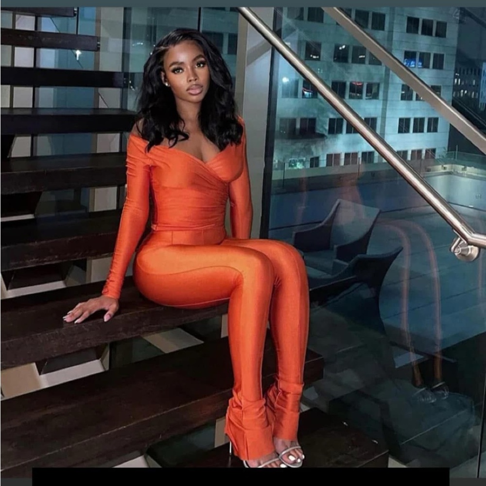 Elegant Orange Jumpsuit